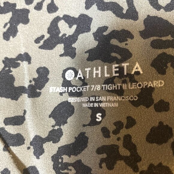 Athleta Stash Pocket 7/8 Tight II Leopard - Picture 6 of 6